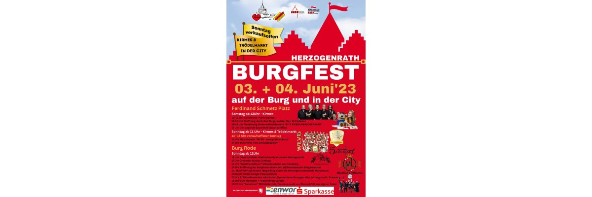 Infostand Burgfest Herzogenrath - Infostand Burgfest Herzogenrath