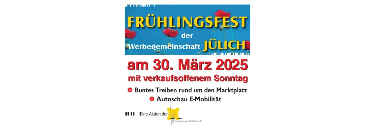 Infostand Frühlingsfest Jülich am 30.03.2025 - Infostand Frühlingsfest Jülich am 30.03.2025