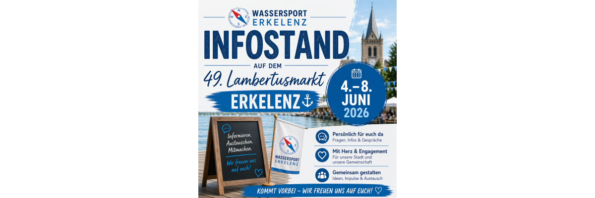 Infostand auf dem 49. Lambertusmarkt mit großer Kirmes - Infostand auf dem 49. Lambertusmarkt mit großer Kirmes