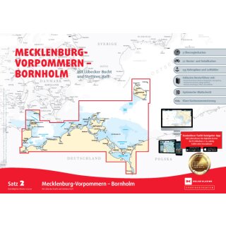 Sportbootkarten Satz 2: Mecklenburg-Vorpommern - Bornholm