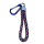 Schlüsselanhänger aus Segeltau 10mm / blau-weiß-rot/MOIN/blauer Alu-Karabiner mit Schlüsselring Z750