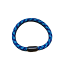 Segeltau Armband 6mm Blau-Weiß Anker mit Herz XL3 -...